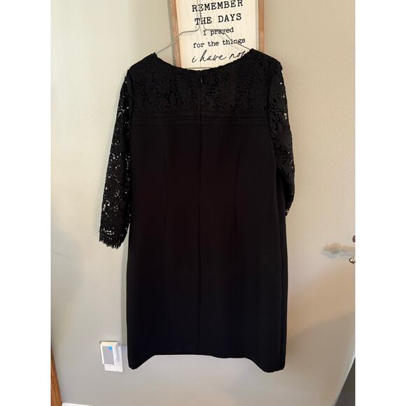 RSVP by Talbots CREPE & LACE SHIFT DRESS Size 14W - Picture 5 of 6